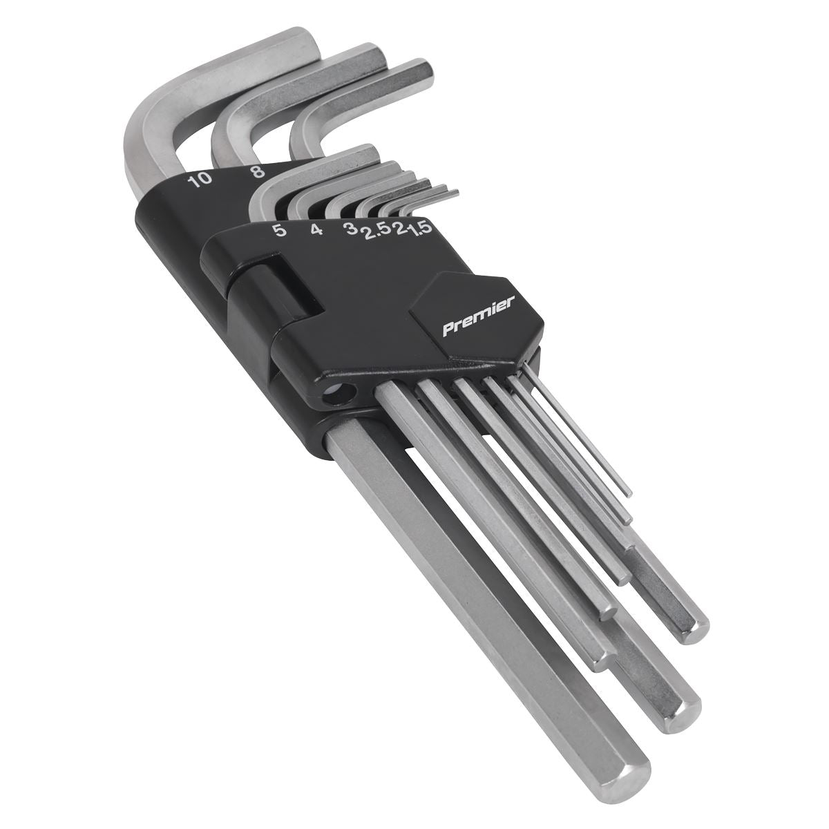 Sealey AK7136 Hex Key Set 9pc Long Metric Sealey