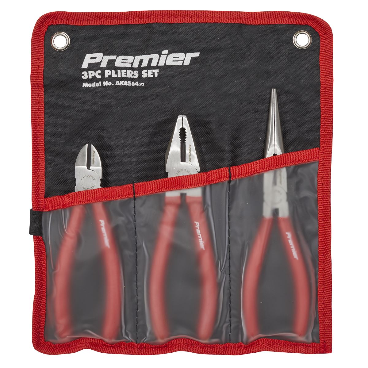 Sealey AK8564 Pliers Set 3pc Sealey