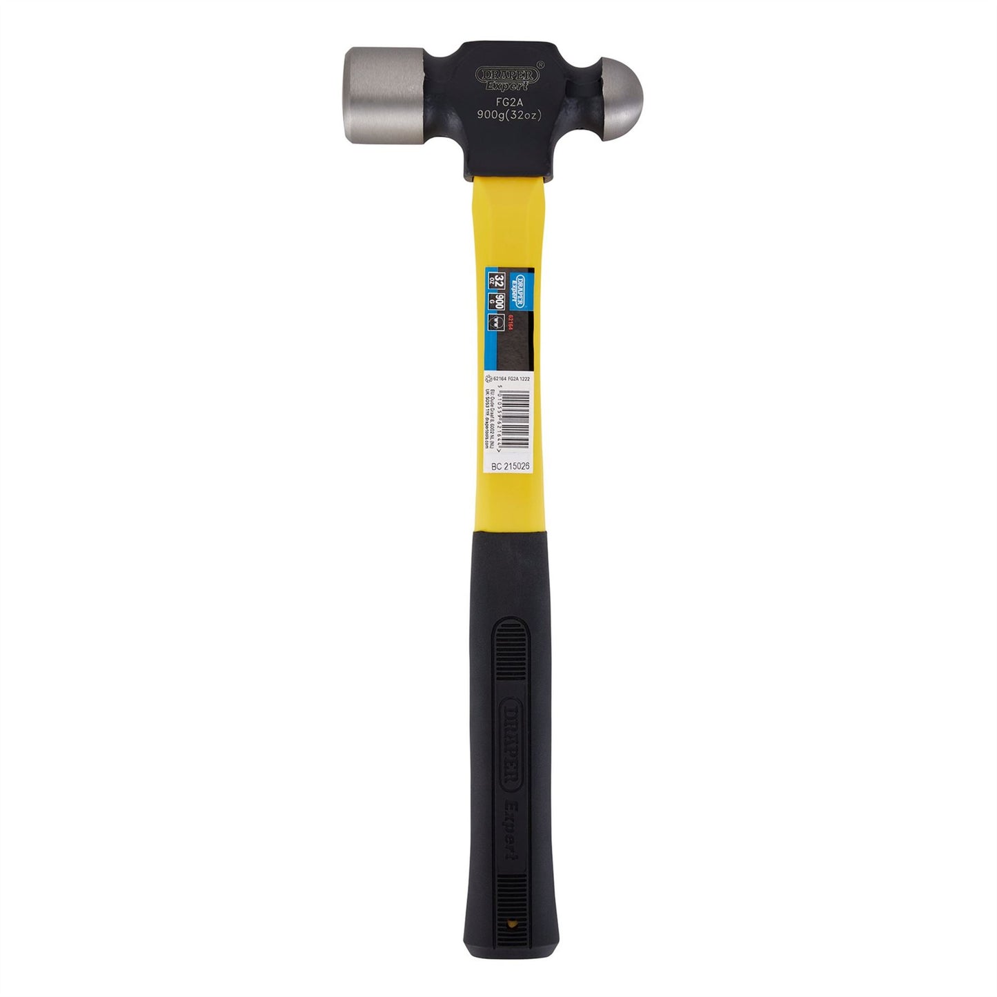 Draper 62164 Expert Ball Pein Hammer with Fibreglass Shaft 900g/32oz Draper