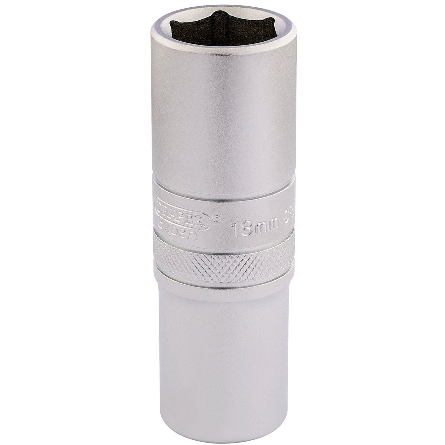 Draper 16650 6 Point Metric Deep Socket 1/2" Sq. Dr. 18mm Draper