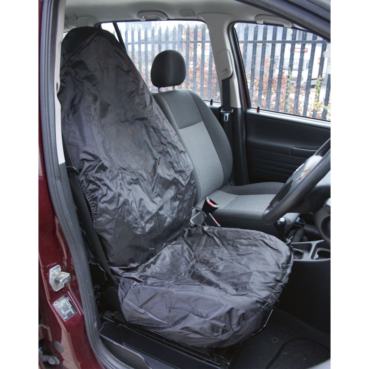 Sealey CSC6 Front Seat Protector Set 2pc Heavy-Duty Sealey