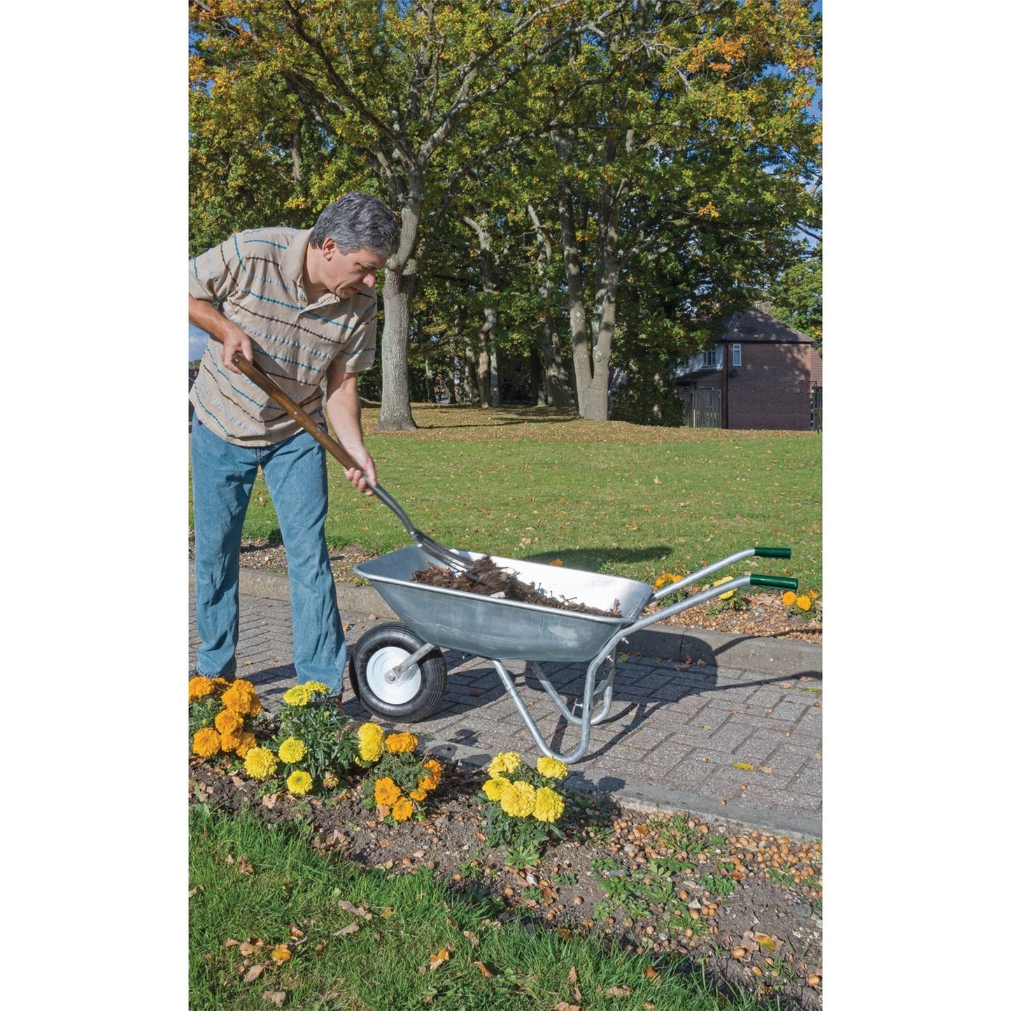 Draper 31619 Galvanised Wheelbarrow 65L Draper