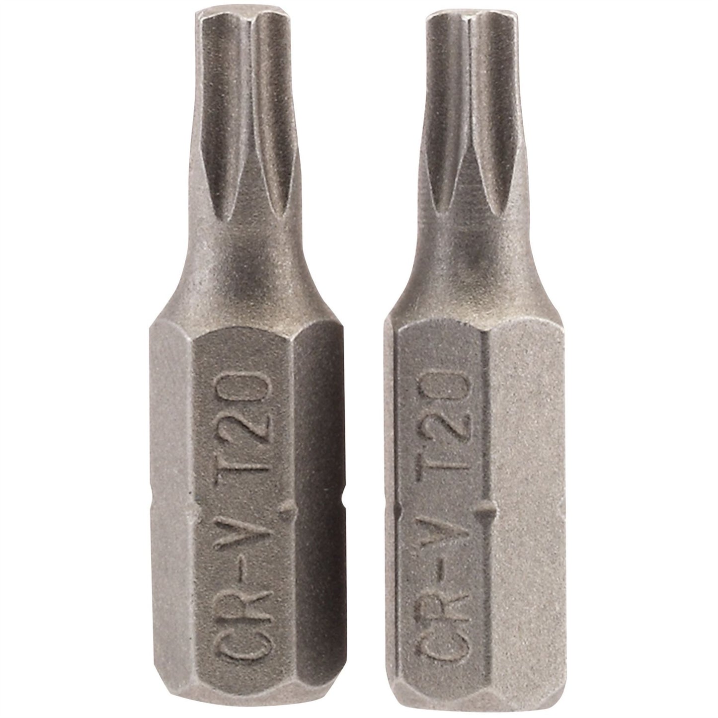 Draper 66430 TX-STAR® Insert Bit 1/4" Hex 25mm Long T20 Pack of 2 Draper