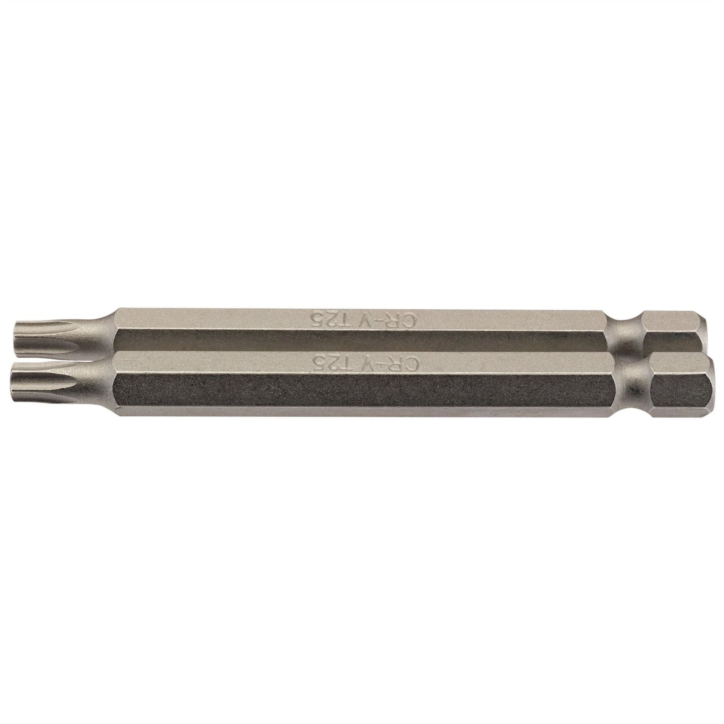 Draper 66849 TX-STAR® Insert Bit 1/4" Hex 75mm Long T25 Pack of 2 Draper