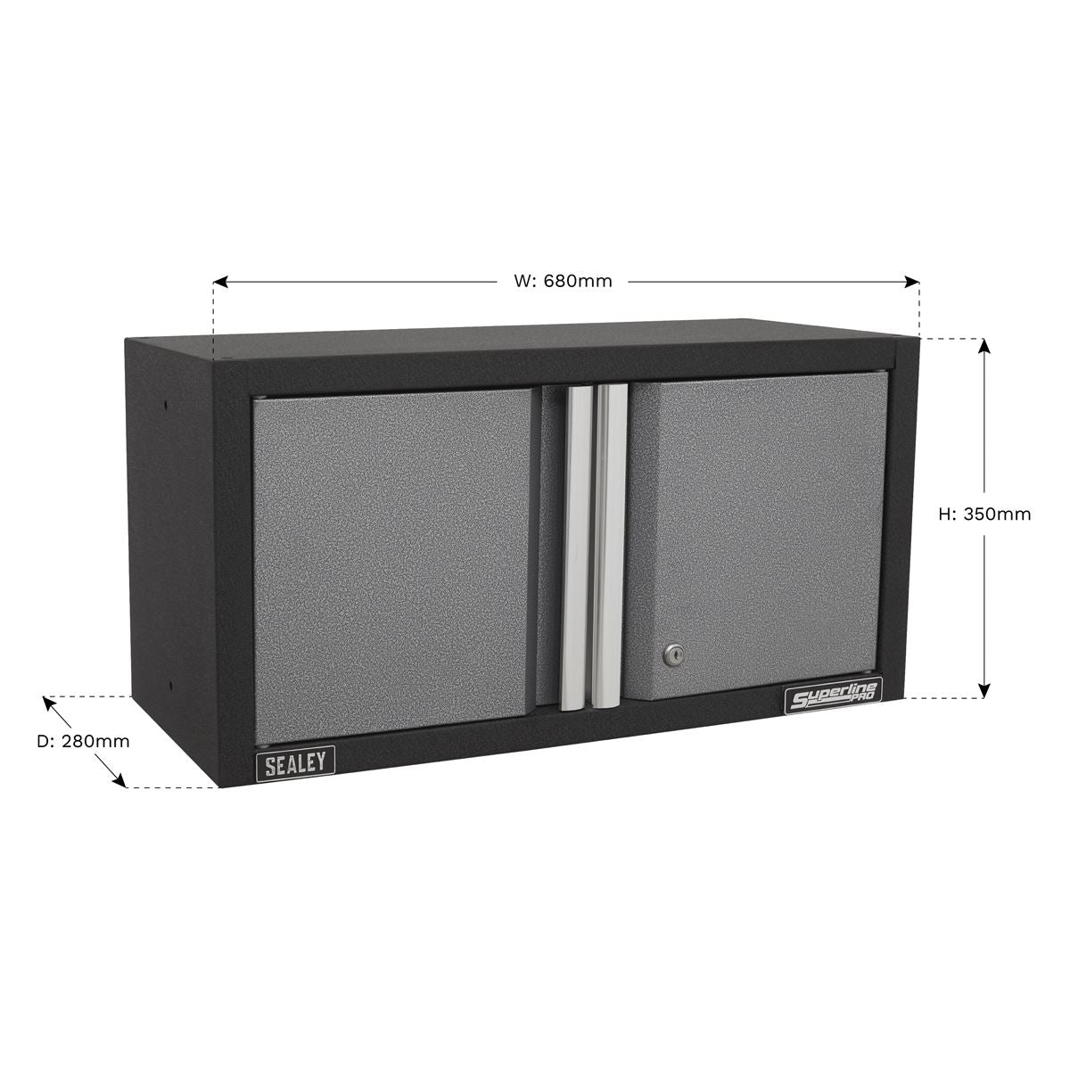 Sealey APMS65 Modular Wall Cabinet 2 Door 680mm Sealey