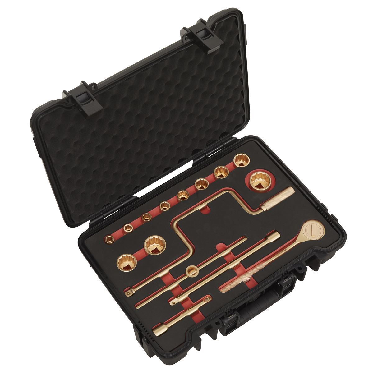 Sealey NS124 Socket Set 17pc 1/2"Sq Drive - Non-Sparking Sealey