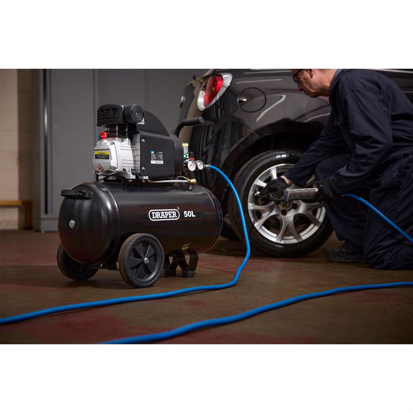 Draper 24981 50L Direct Drive Air Compressor 1.5kW/2hp Draper