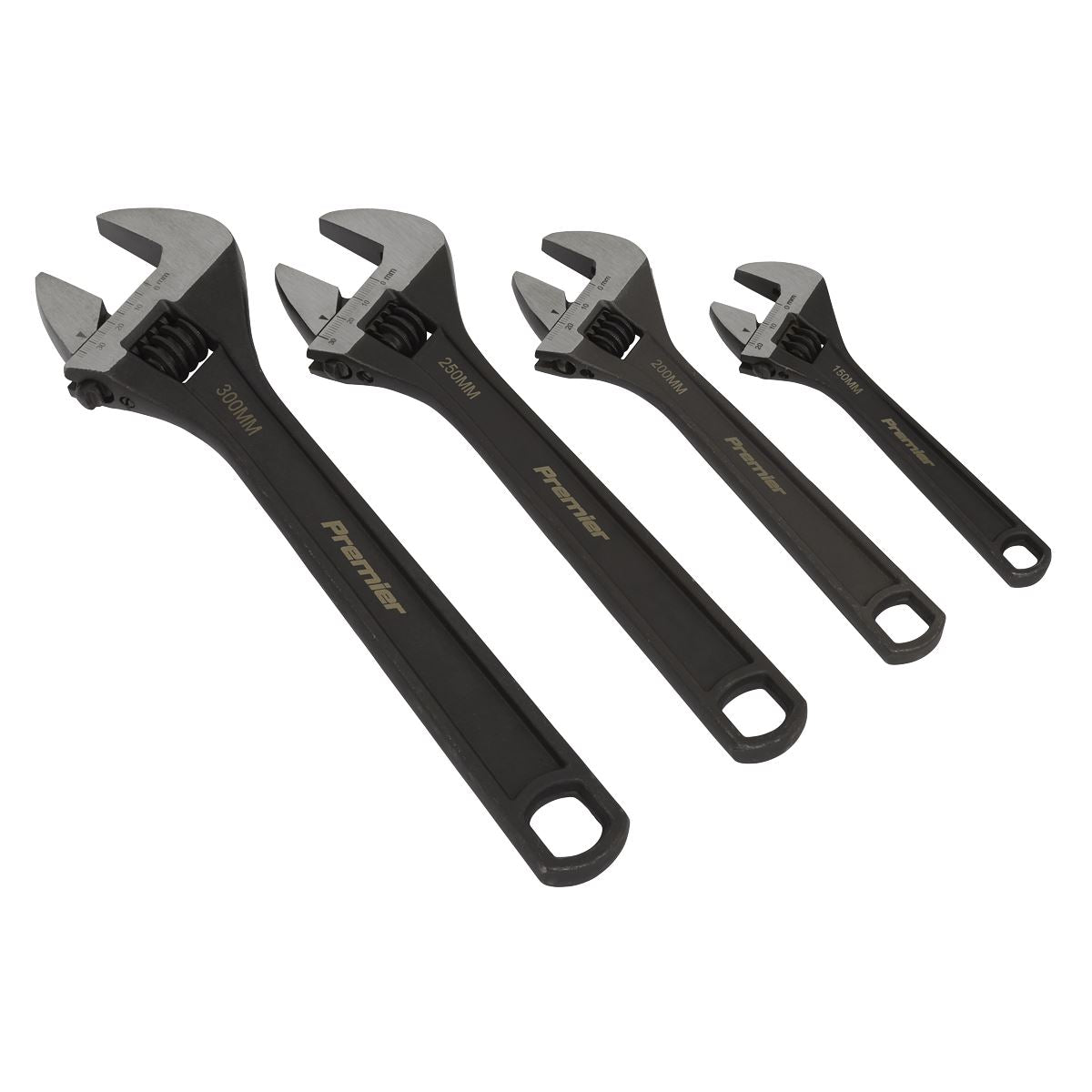 Sealey AK9567 Adjustable Wrench Set 4pc Sealey