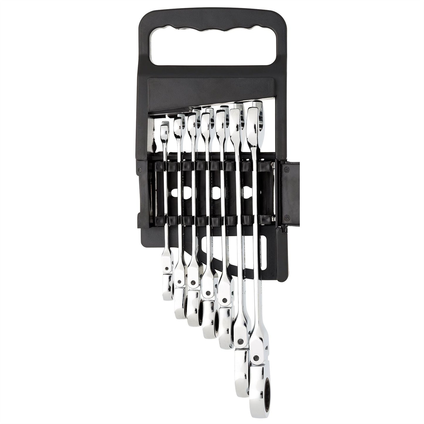 Draper 25396 HI-TORQ® Metric Flexible Head Ratcheting Combination Spanner Set 7 Piece Draper