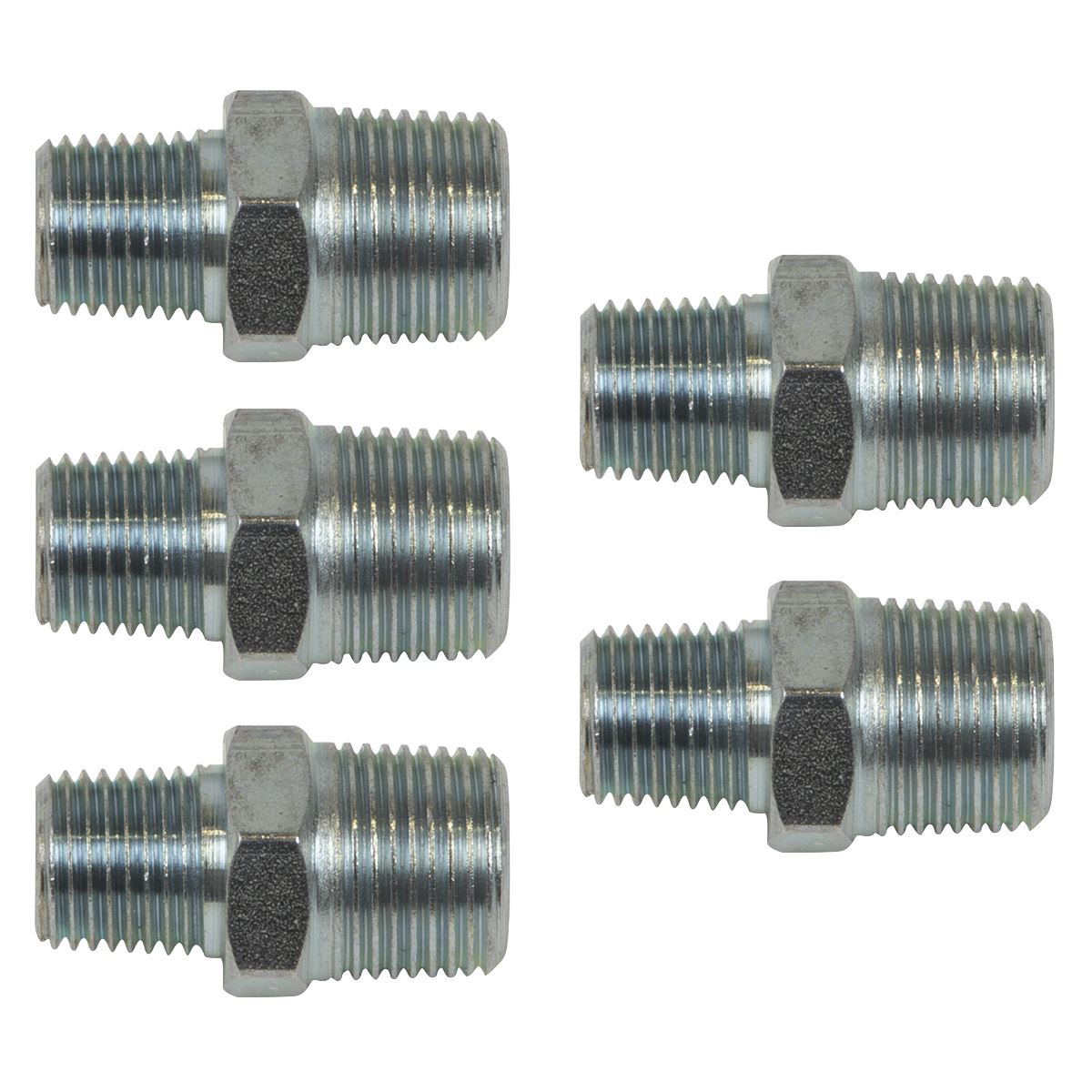 Sealey AC100 Reducing Union 3/8"BSPT to 1/4"BSPT - Pack of 5 Sealey
