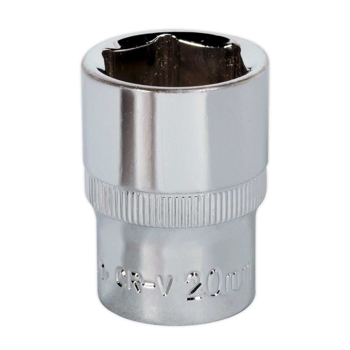 Sealey SP1220 WallDrive® Socket 20mm 1/2"Sq Drive Fully Polished Sealey
