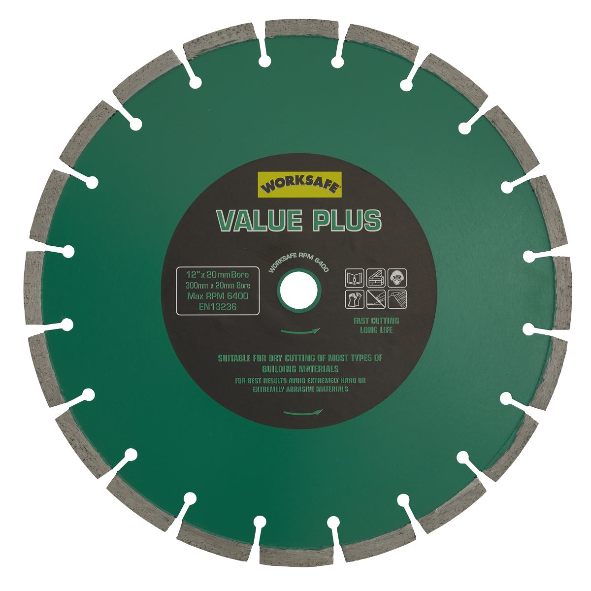 Sealey WDVP300/20 Value Plus Diamond Blade Ø300 x 20mm Sealey