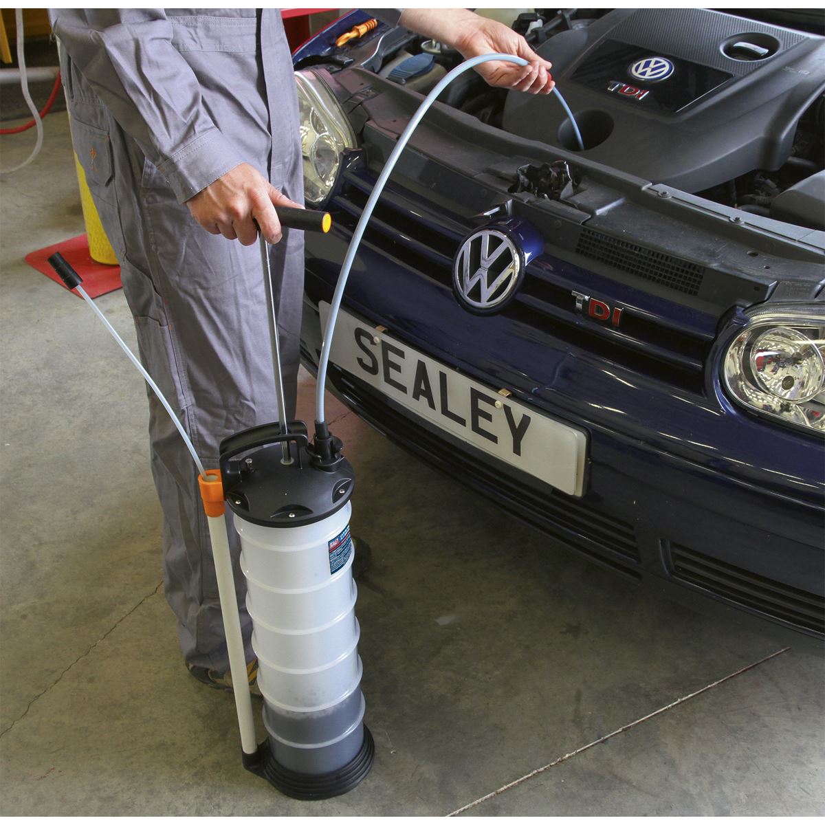 Sealey TP69 Vacuum Oil & Fluid Extractor Manual 6.5L Sealey