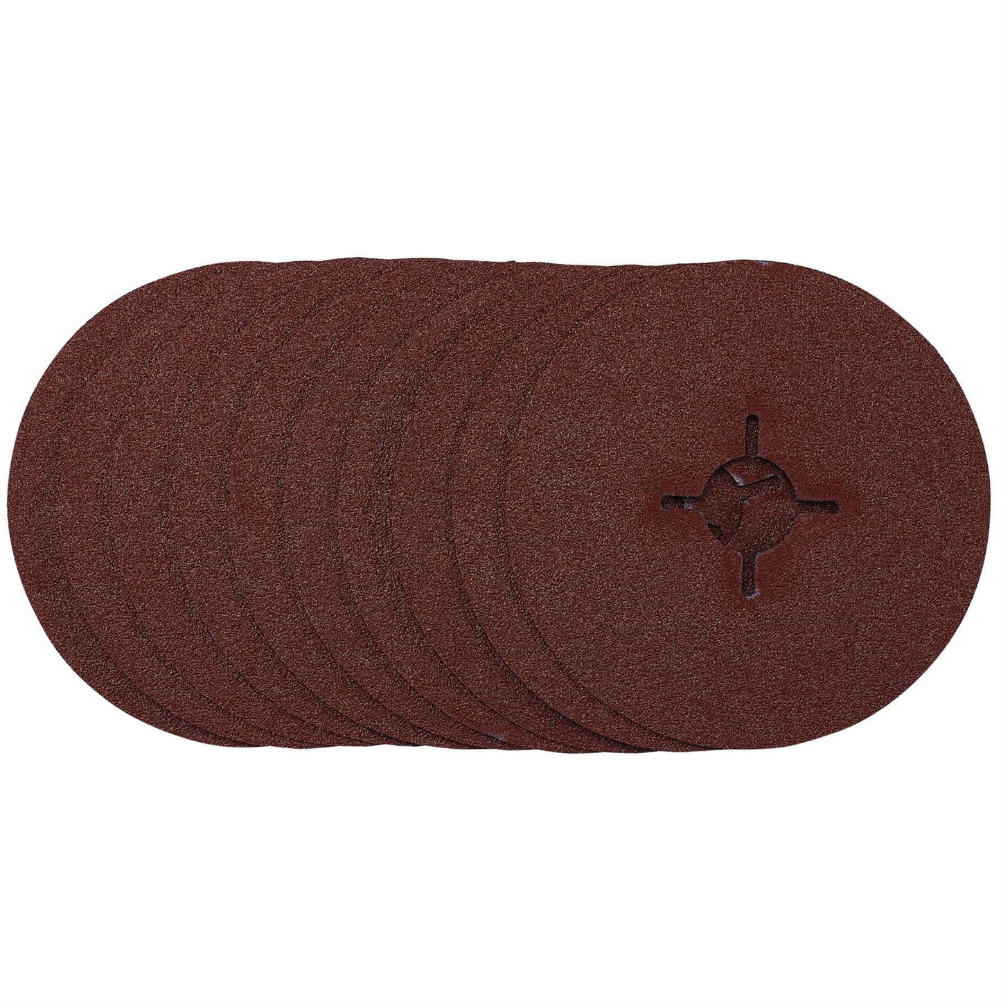 Draper 68493 Fibre Sanding Discs 115mm 60 Grit Pack of 10 Draper