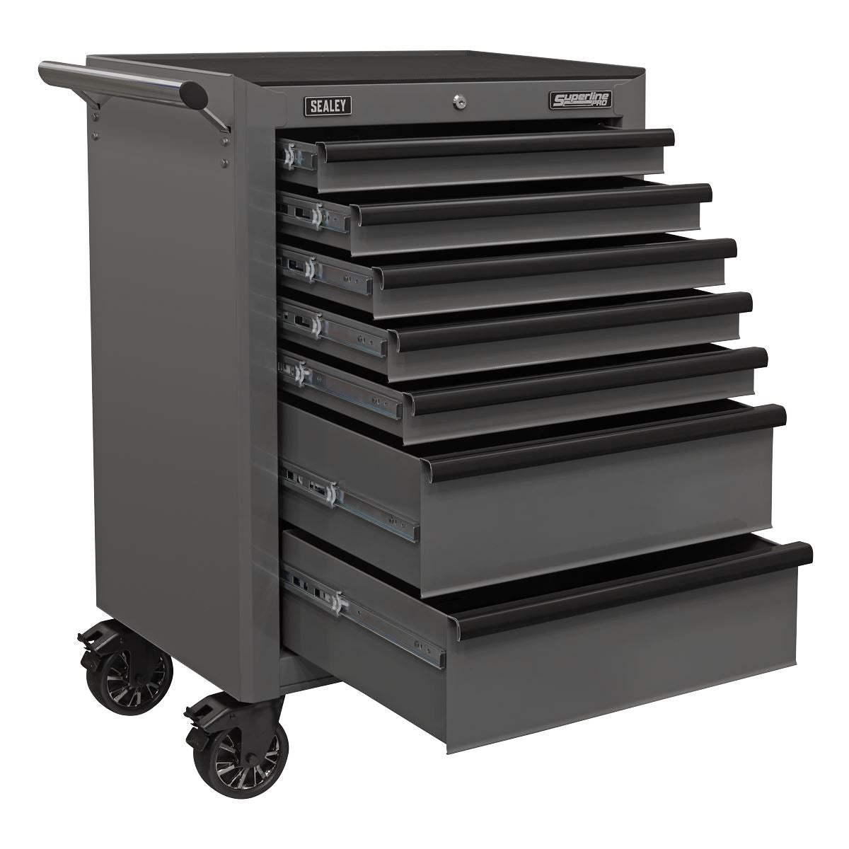 Sealey AP26479TG Rollcab 7 Drawer with Ball-Bearing Slides - Grey/Black Sealey
