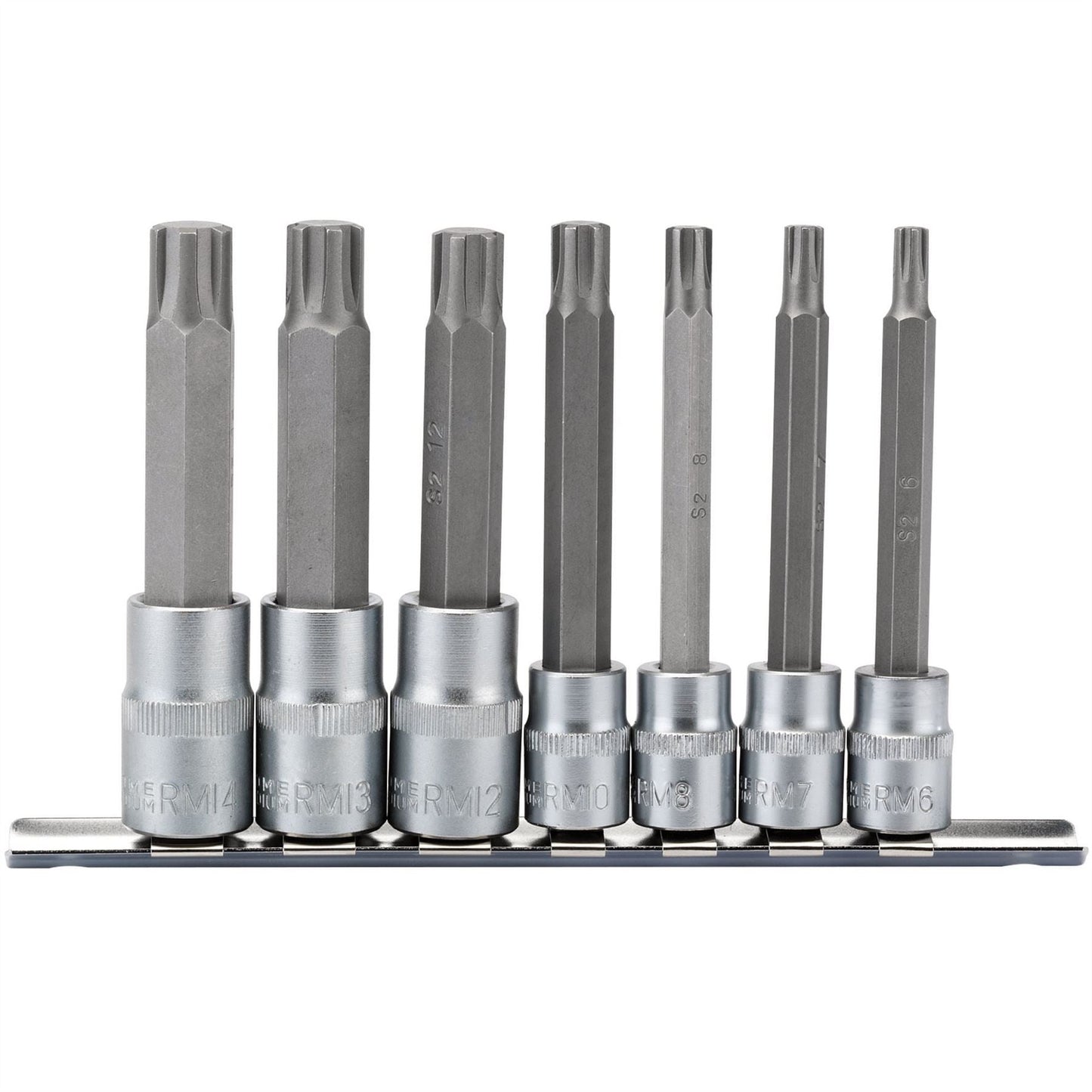 Draper 16346 Ribe® Socket Bit Set 3/8" & 1/2" Sq. Dr. 7 Piece Draper