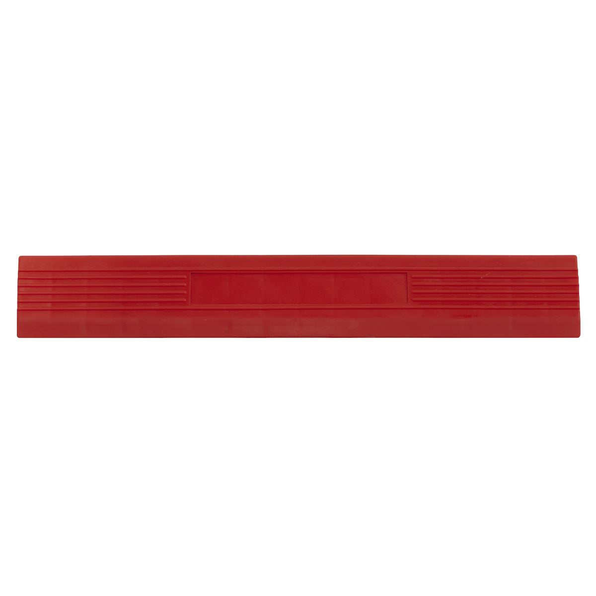 Sealey FT3ERM Polypropylene Floor Tile Edge 400 x 60mm Red Male - Pack of 6 Sealey