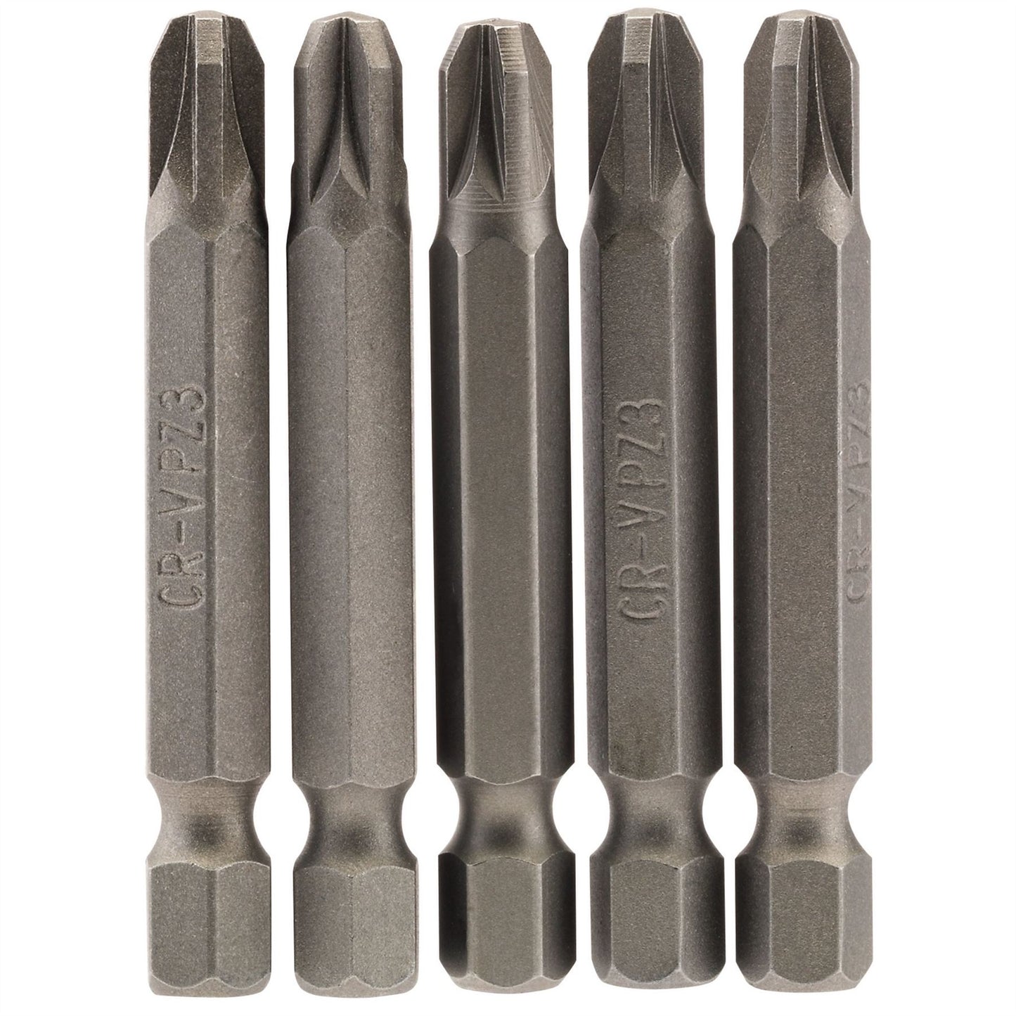 Draper 64286 PZ Type Insert Bit 1/4" Hex 50mm Long No.3 Pack of 5 Draper
