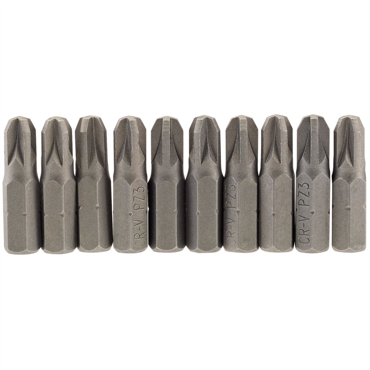 Draper 64057 PZ Type Insert Bit 1/4" Hex 25mm Long No.3 Pack of 10 Draper