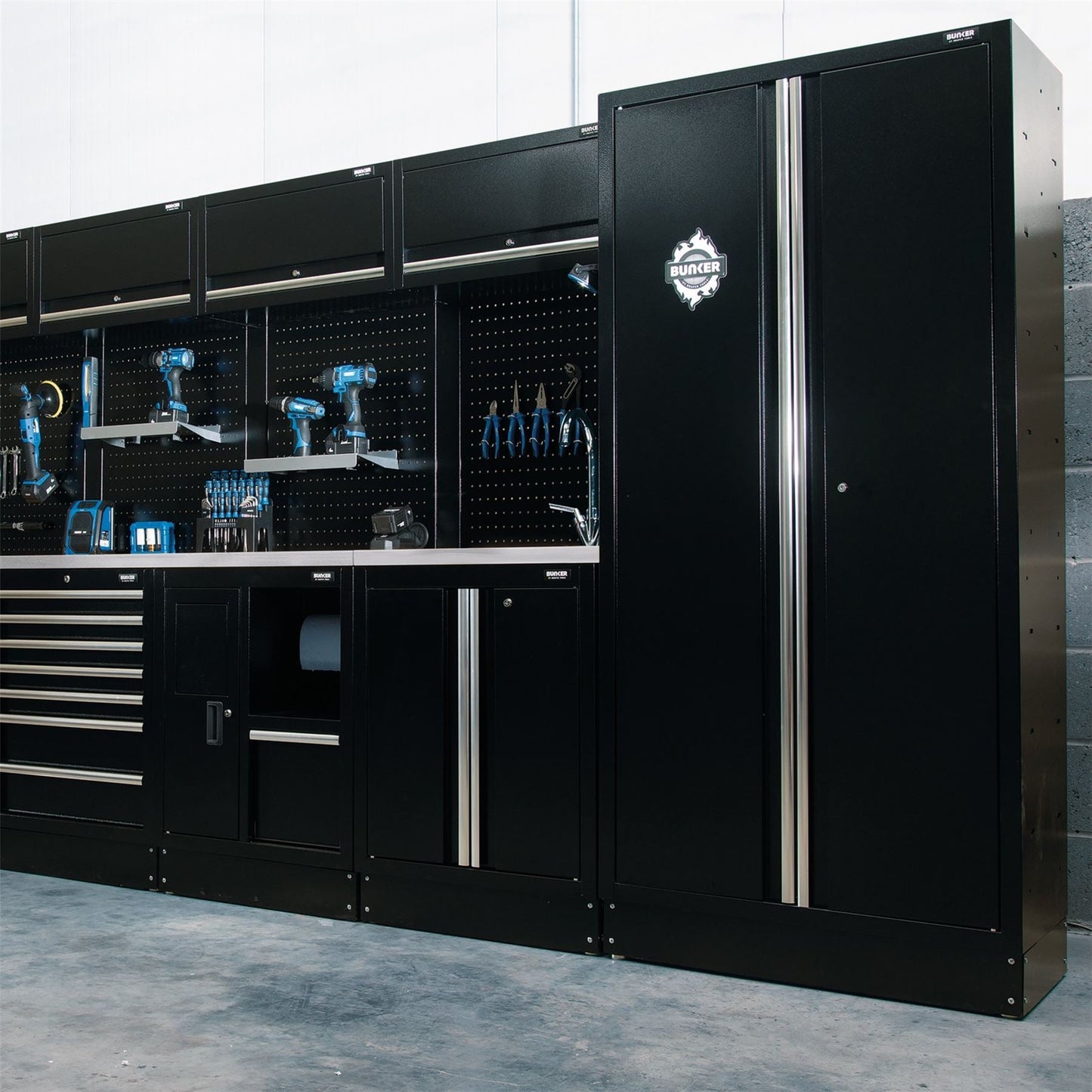 Draper 33166 BUNKER® Modular Tall Floor Cabinet 2 Door 2000mm Draper