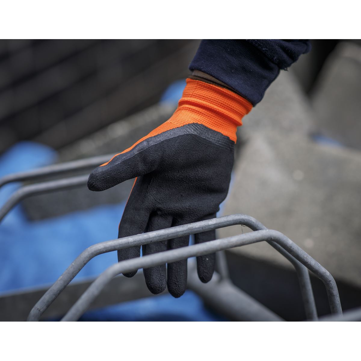 Sealey 9140L Foam Latex Gloves (Large) - Pair Sealey