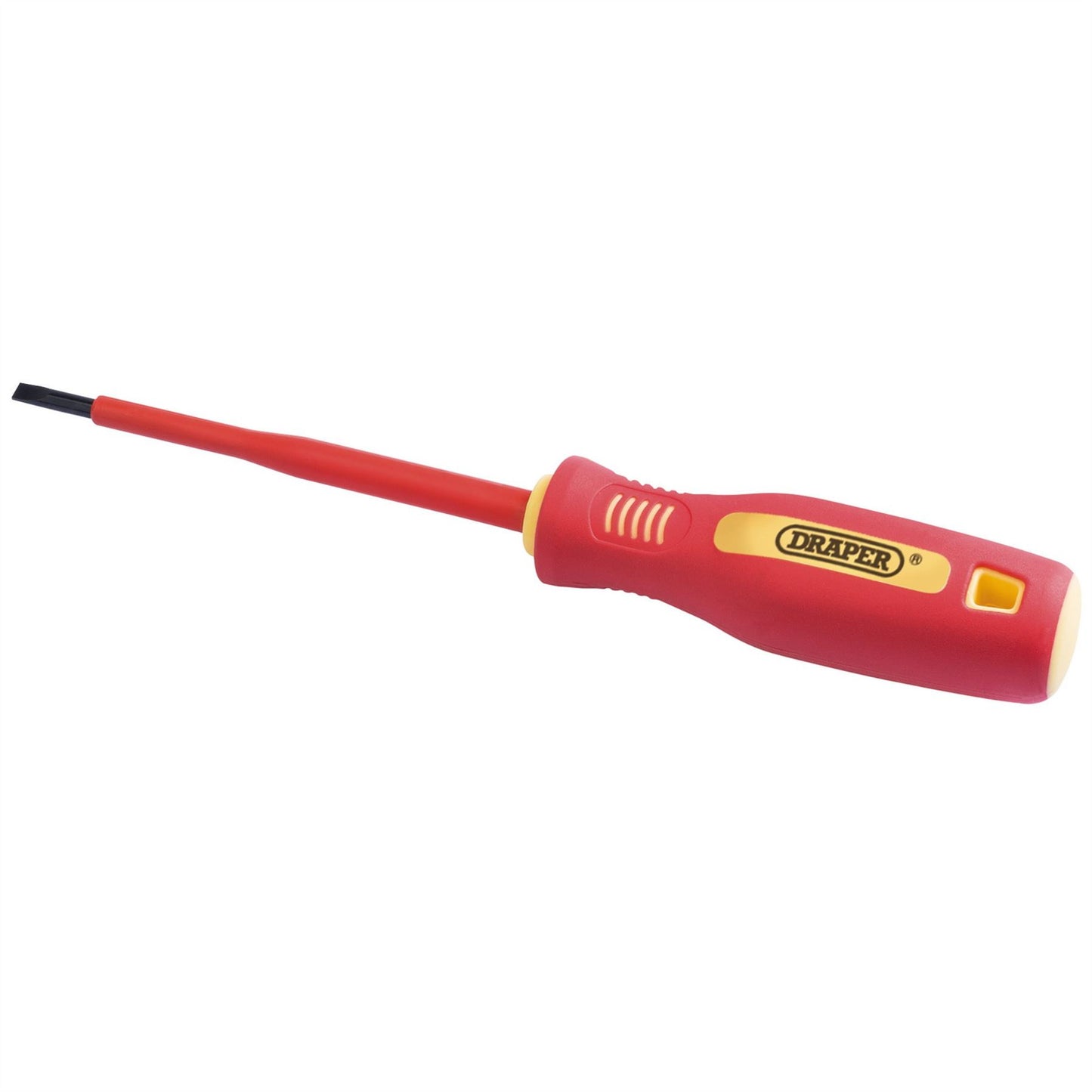 Draper 46523 Fully Insulated Plain Slot Screwdriver 4 x 100mm Sold Loose Draper