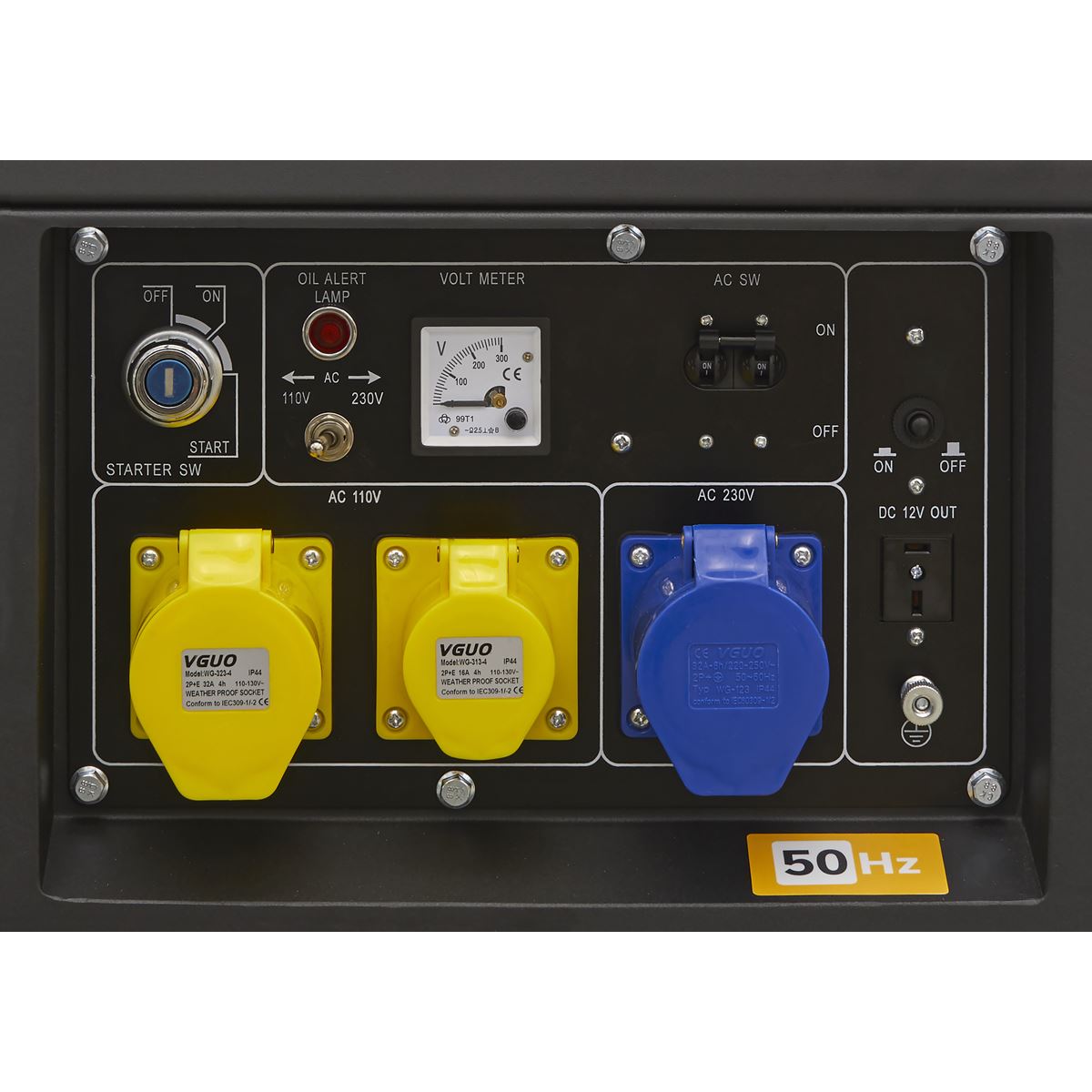 Sealey DG5000 Diesel Generator - 4-Stroke Engine 5000W 110/230V Sealey