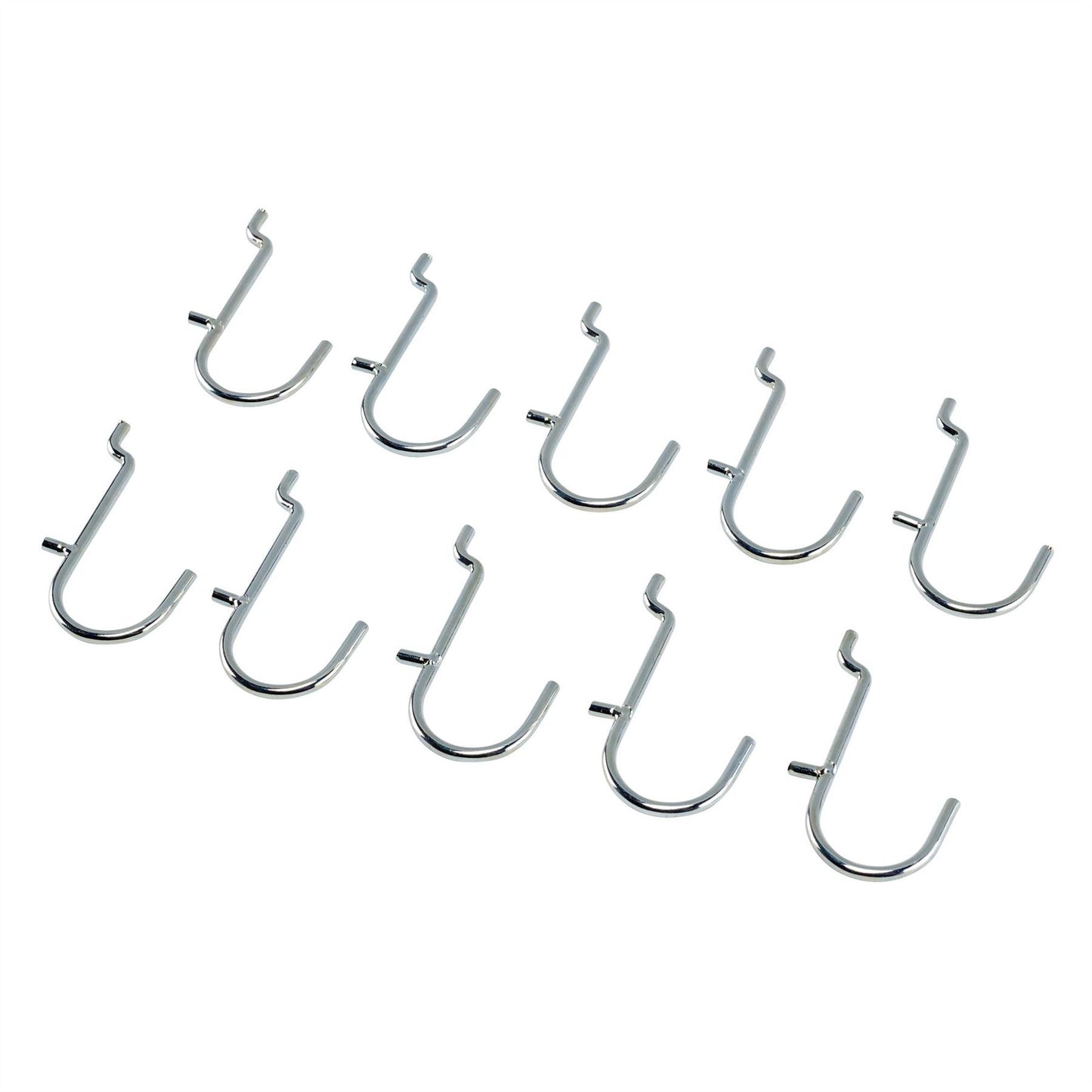 Draper 10218 Metal J-Hooks for Back Panel/Pegboard Pack of 10 Draper