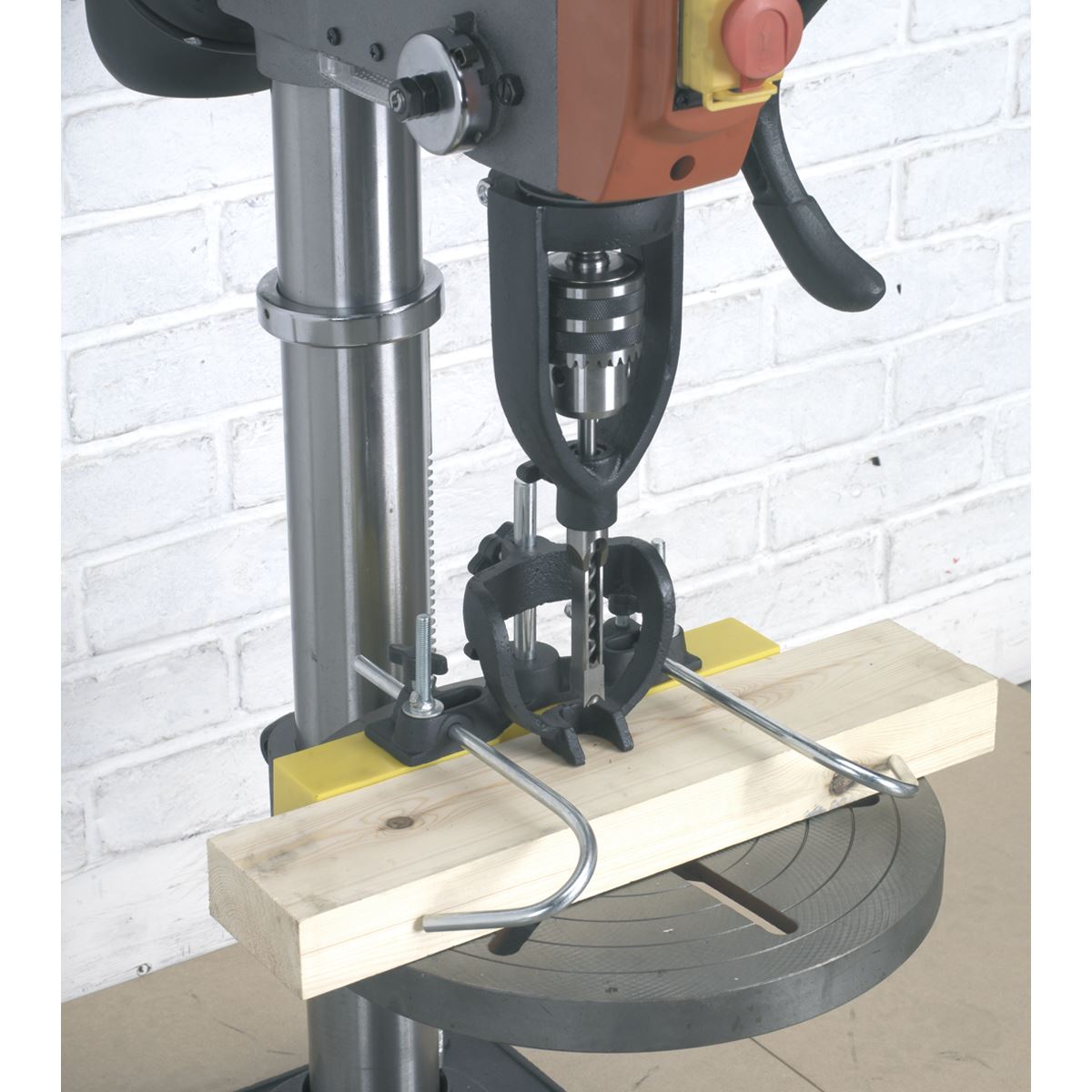 Sealey MA10 Wood Mortising Attachment 40-65mm with Chisels Sealey