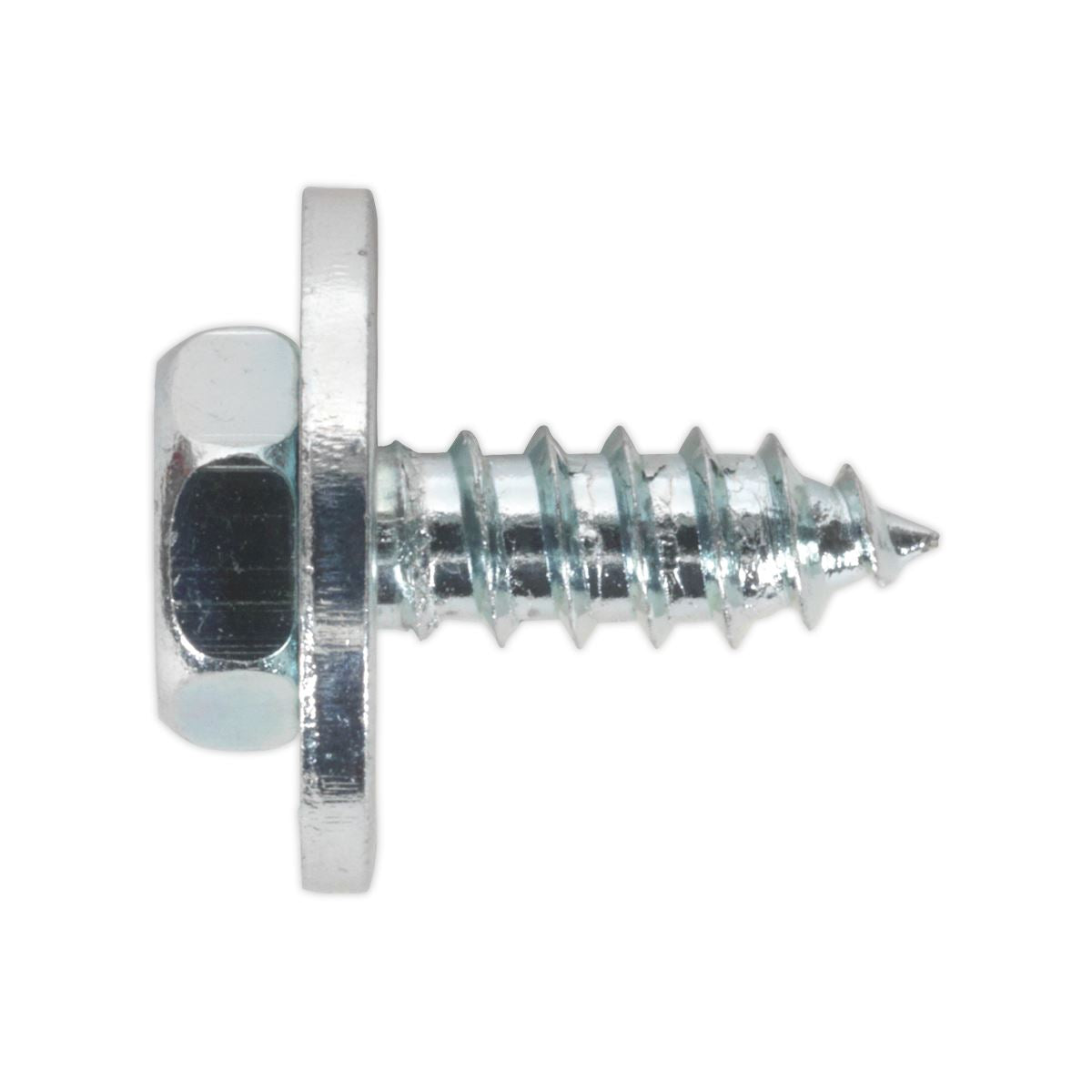 Sealey ASW101 Acme Screw with Captive Washer #10 x 1/2" Zinc BS 7976/6903/B Pack of 100 Sealey