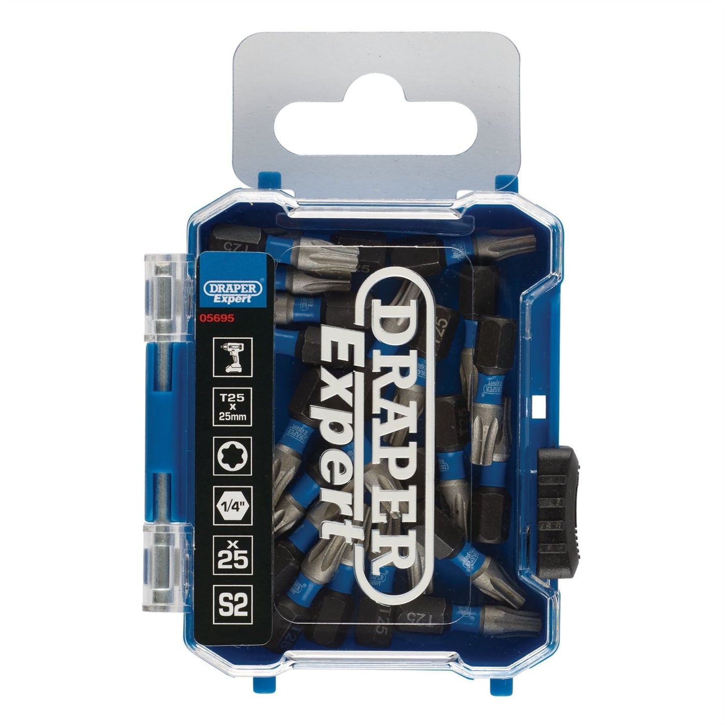 Draper 05695 Expert TX-STAR® Impact Screwdriver Bits T25 x 25mm 1/4" Hex Pack of 25 Draper