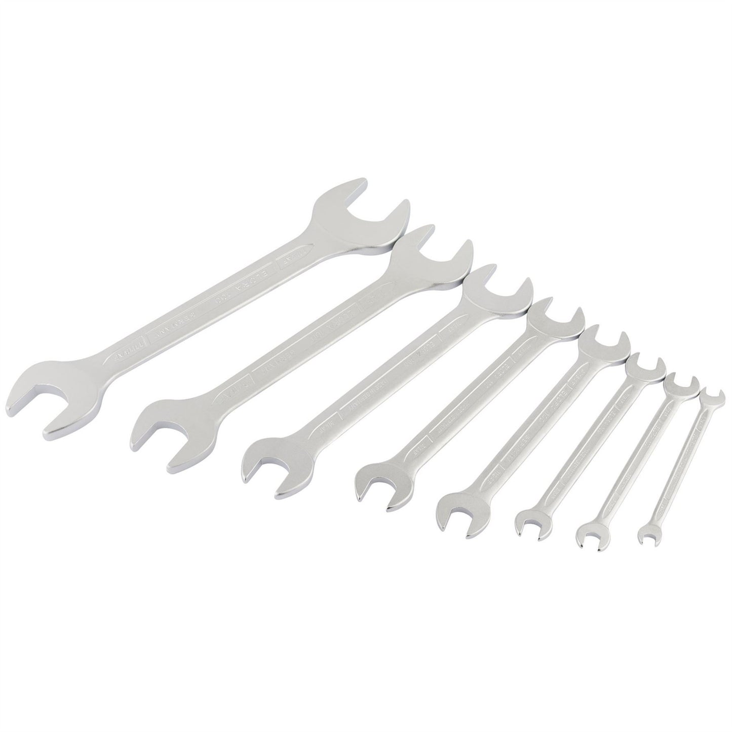 Elora 01218 Long Imperial Open End Spanner Set 8 Piece Elora