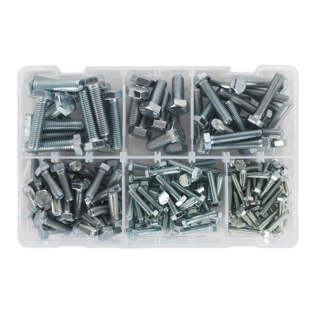 Sealey AB048SS Setscrew Assortment 150pc Metric M5-M10 High Tensile Sealey