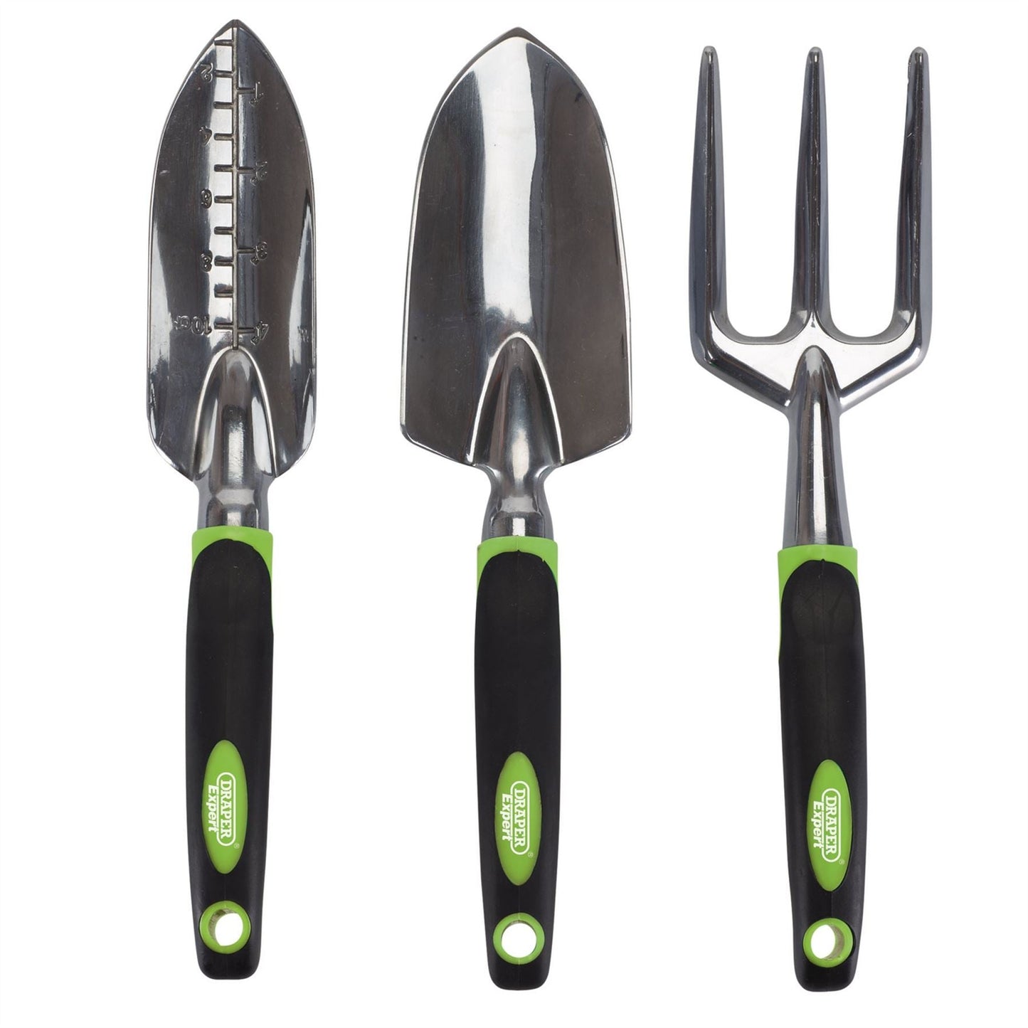 Draper 08992 Expert Aluminium Hand Fork and Trowel Set 3 Piece Draper