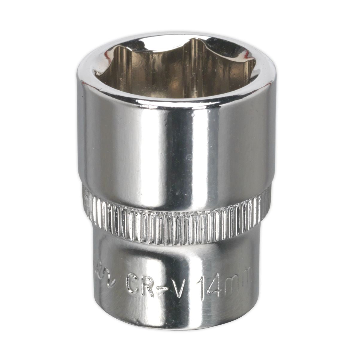 Sealey SP1414 WallDrive® Socket 14mm 1/4"Sq Drive Fully Polished Sealey