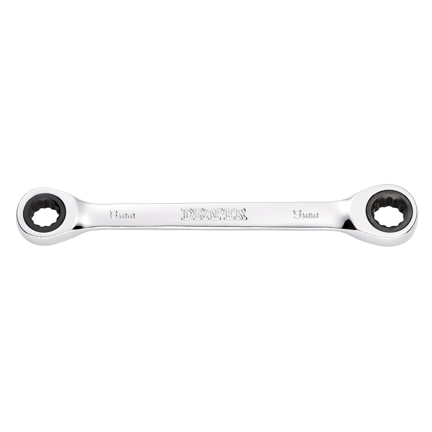 Draper 27735 HI-TORQ® Metric Double Ratchet Ring Spanner 8 x 9mm Draper