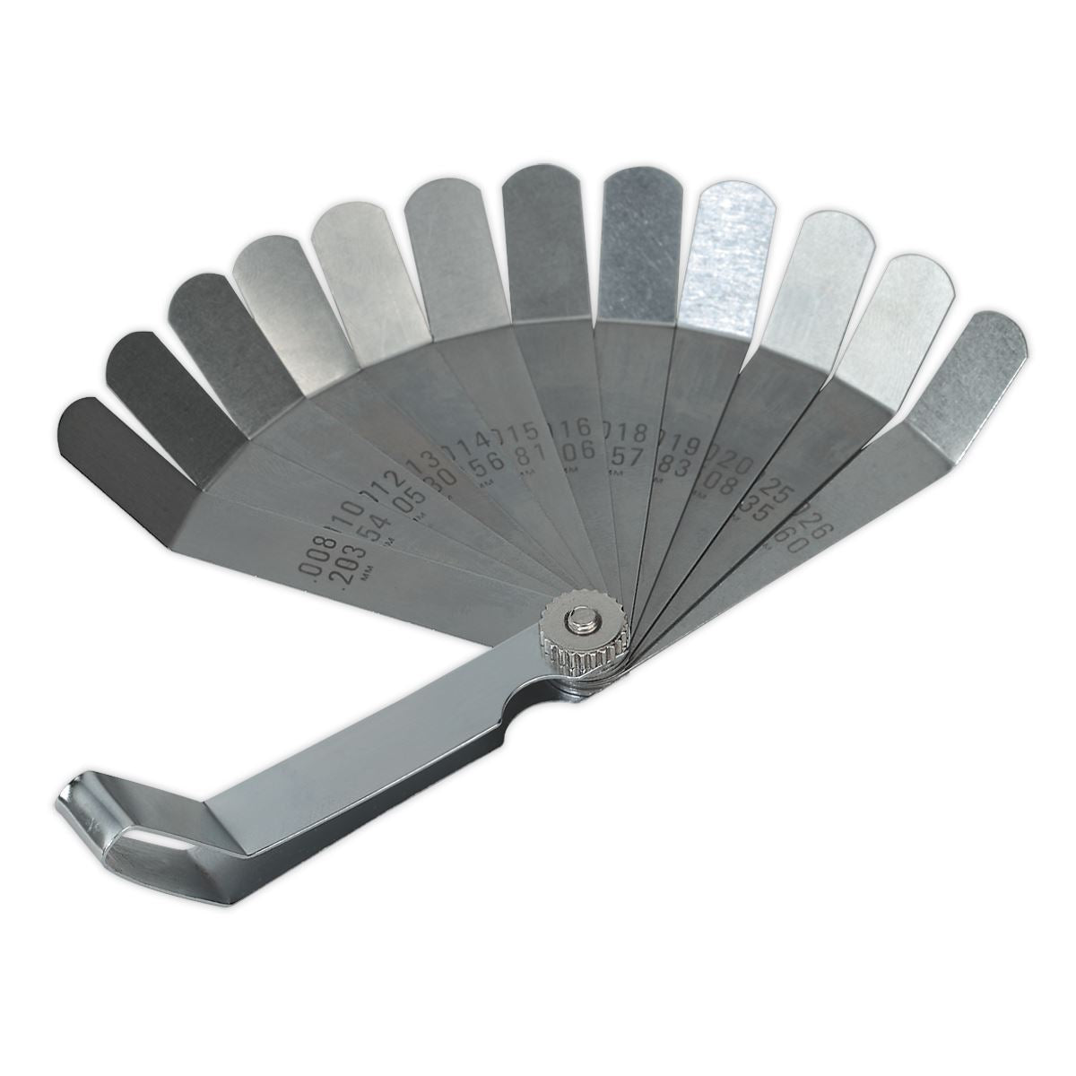 Siegen S0516 Feeler Gauge 12 Blade Offset - Dual Marked Siegen