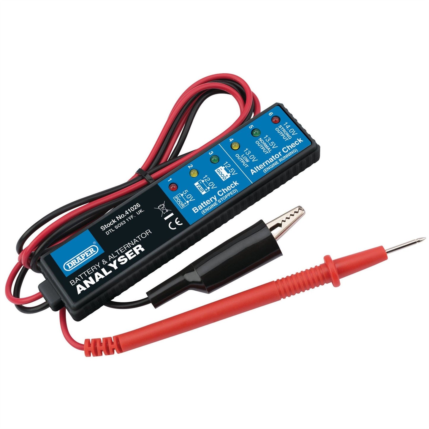 Draper 41026 12V Battery and Alternator Analyser Draper