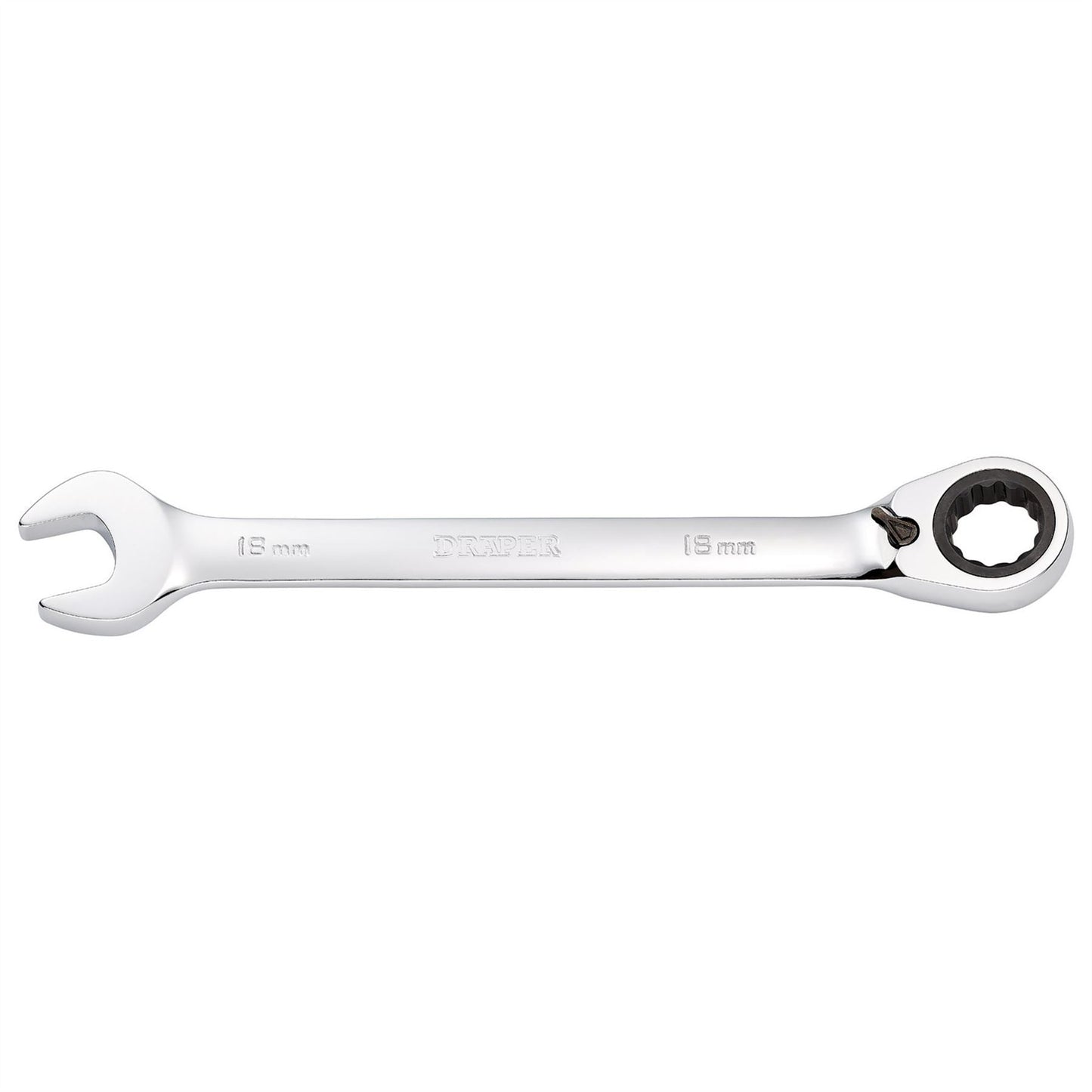Draper 52006 HI-TORQ® Metric Reversible Ratcheting Combination Spanner 18mm Draper