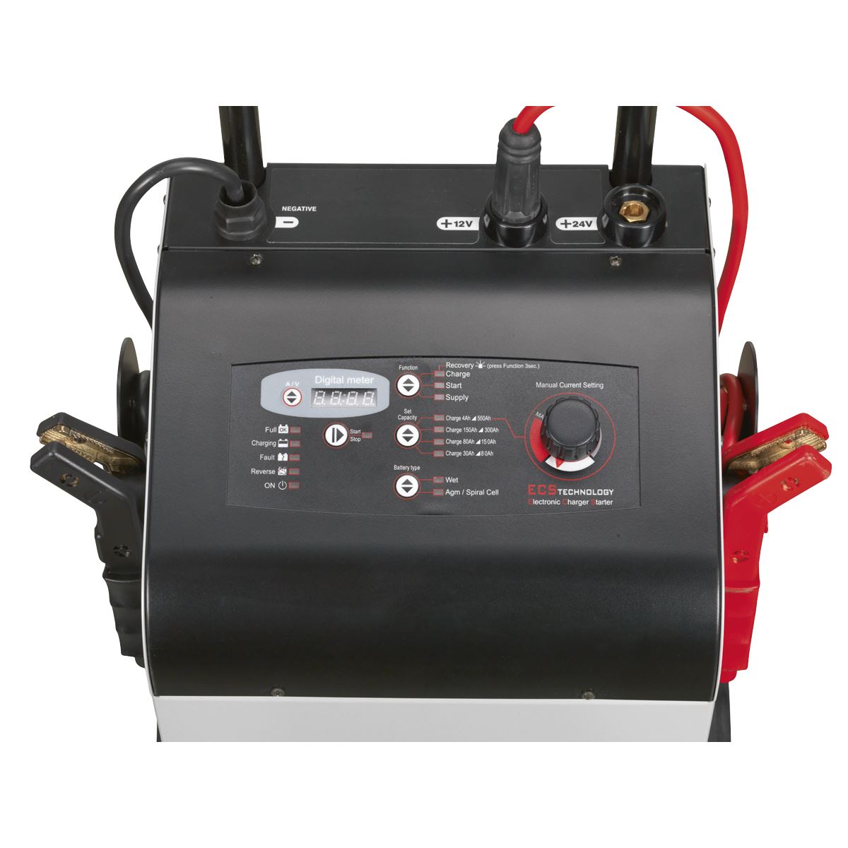 Sealey ECS400 Electronic Charger Maintainer/Starter 75/400A 12/24V Sealey