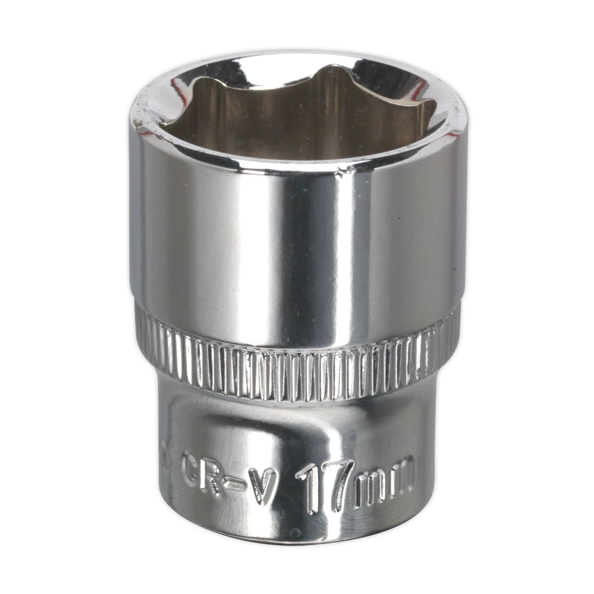 Sealey SP3817 WallDrive® Socket 17mm 3/8"Sq Drive Fully Polished Sealey