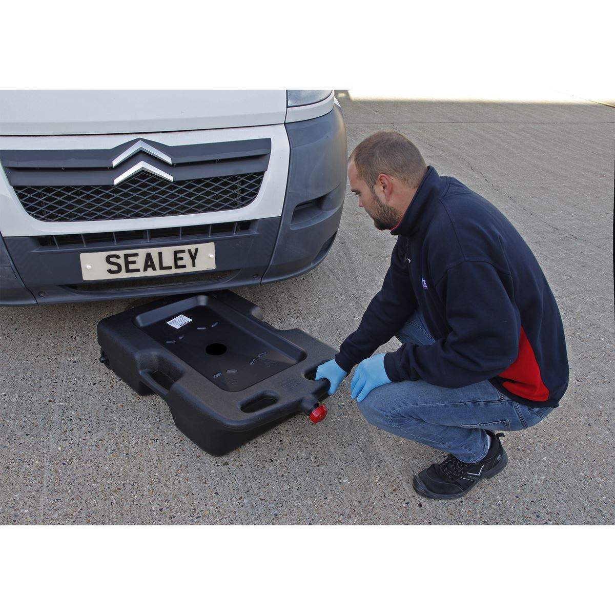 Sealey DRP09 Oil/Fluid Drain & Recycling Container 54L - Wheeled Sealey