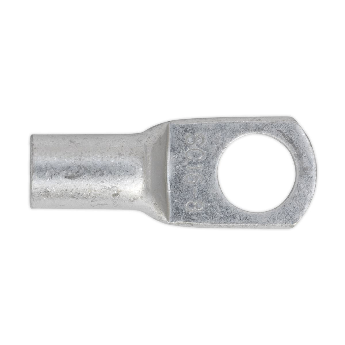 Sealey LT168 Copper Lug Terminal 16mm² x 8mm Pack of 10 Sealey