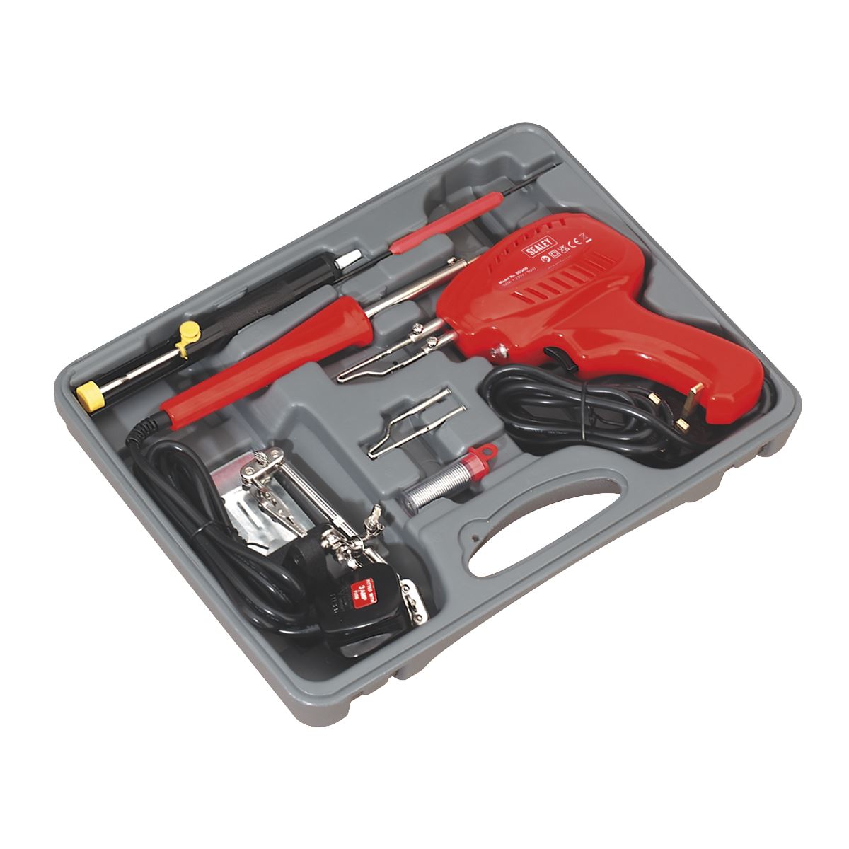 Sealey SD300K Soldering Gun/Iron Kit 8pc 230V Sealey