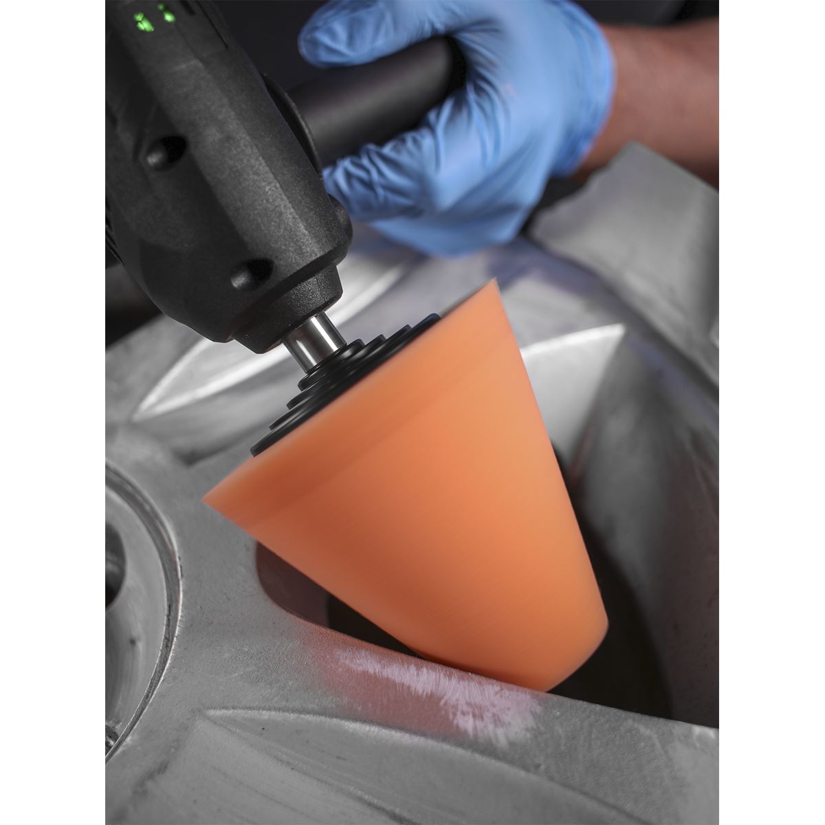 Sealey PTCCHC85O Buffing & Polishing Foam Cone Orange/Firm Sealey