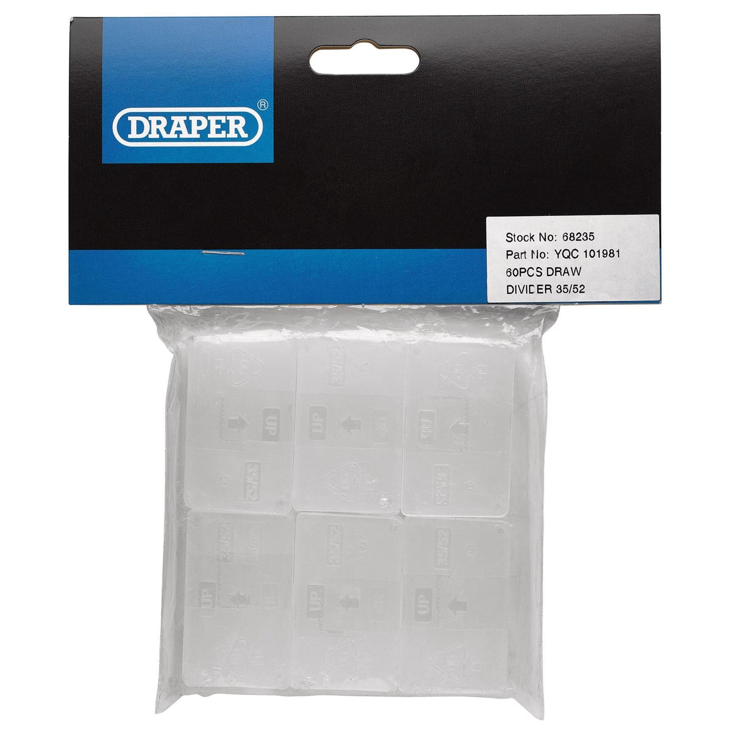 Draper 68235 Plastic Draw Divider 35 x 52mm Draper