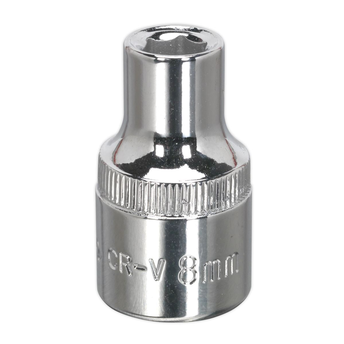 Sealey SP1208 WallDrive® Socket 8mm 1/2"Sq Drive Fully Polished Sealey