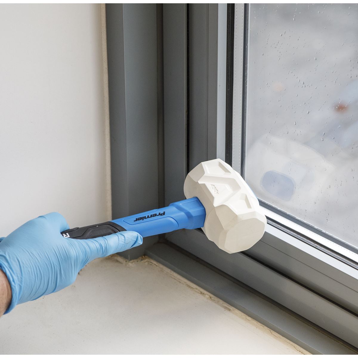 Sealey RMG16 Rubber Mallet with Fibreglass Shaft 16oz Sealey