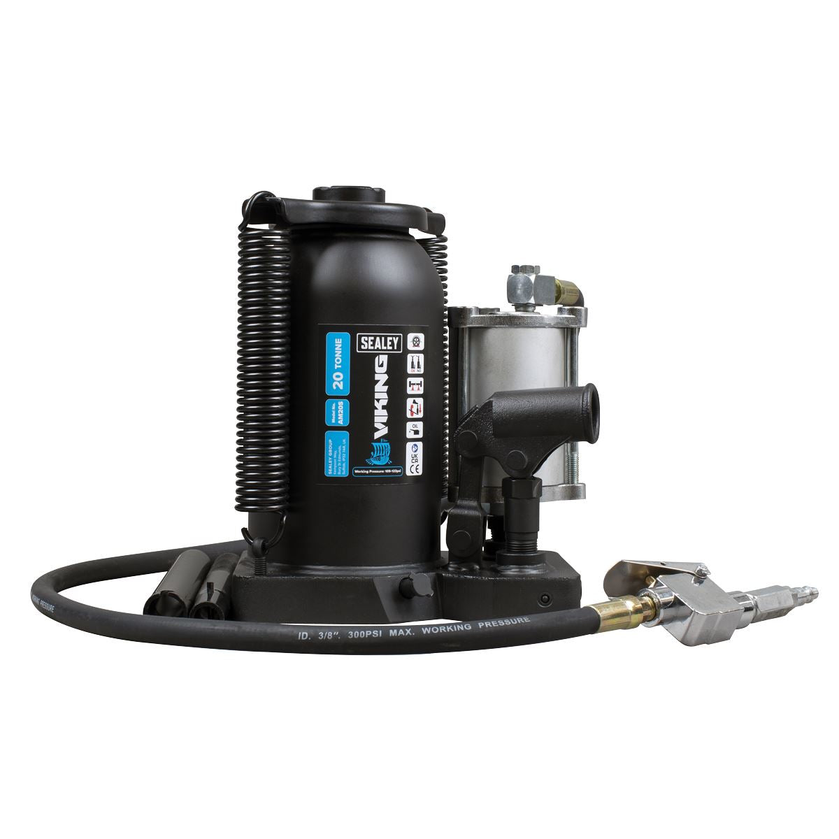 Sealey AM20S Viking Manual/Air Hydraulic Bottle Jack 20 Tonne Sealey