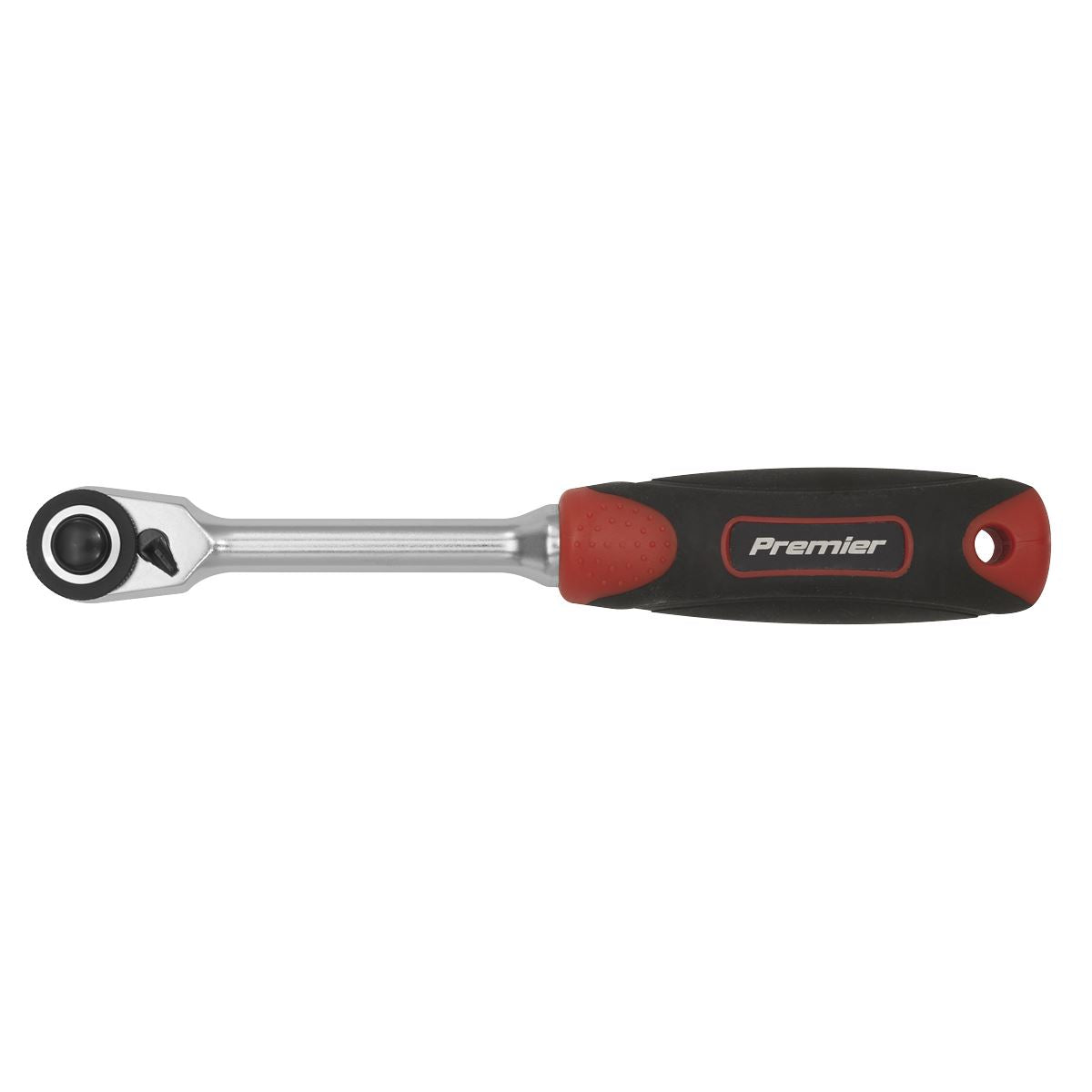Sealey AK8987 Compact Head Ratchet Wrench 1/4"Sq Drive - Premier Platinum Sealey
